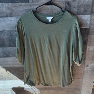 Time and Tru Green Top